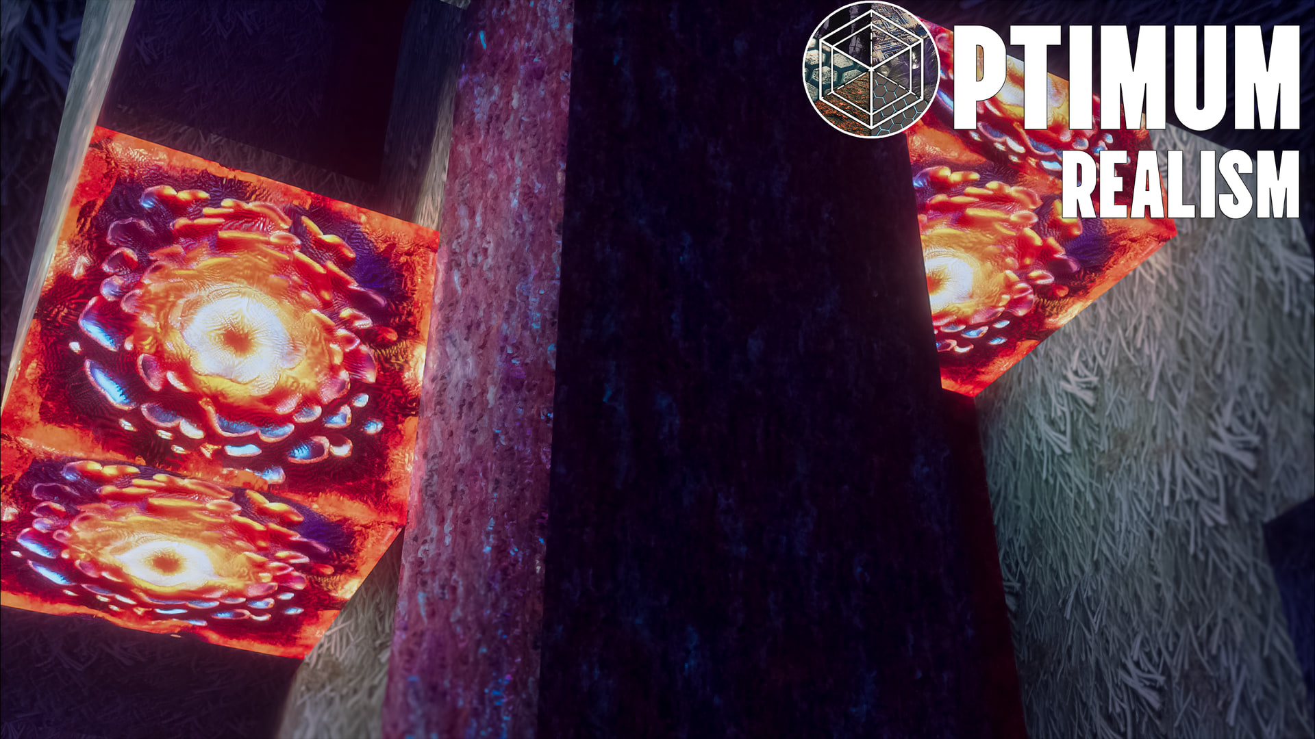 Crimson forest biome with rich colors