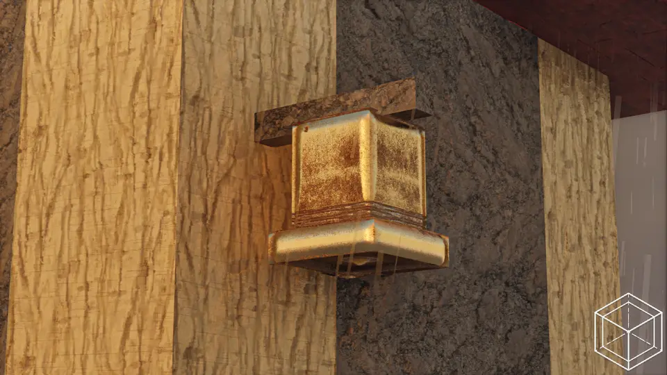 Village bell with metallic shine